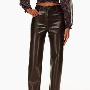 Melina pants in rich mocha brown